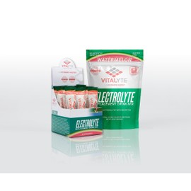 Vitalyte Electrolyte Powder Drink Mix Combo, 1 Standup Pouch + 25 Count Packet, Gluten Free Post Workout Powder Drink Mix (Combo, Watermelon)
