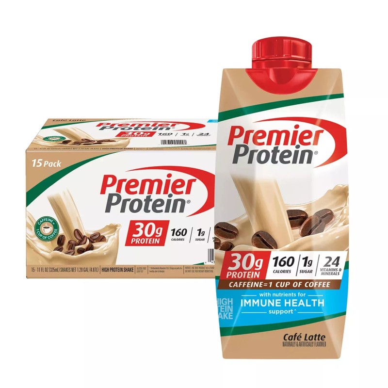 Premier Protein 30g High Protein Shake, Café Latte (11 fl.