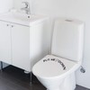 AUEAR, Funny Bathroom Toilet Seat Sticker Decal Reminder Decoration for