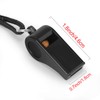Fya Whistle, Professional Sports Whistle with Lanyard, Loud Clear Black