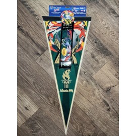 Atlanta 1996 Olympic Games Pennants With Pins 30 Inches Brand New