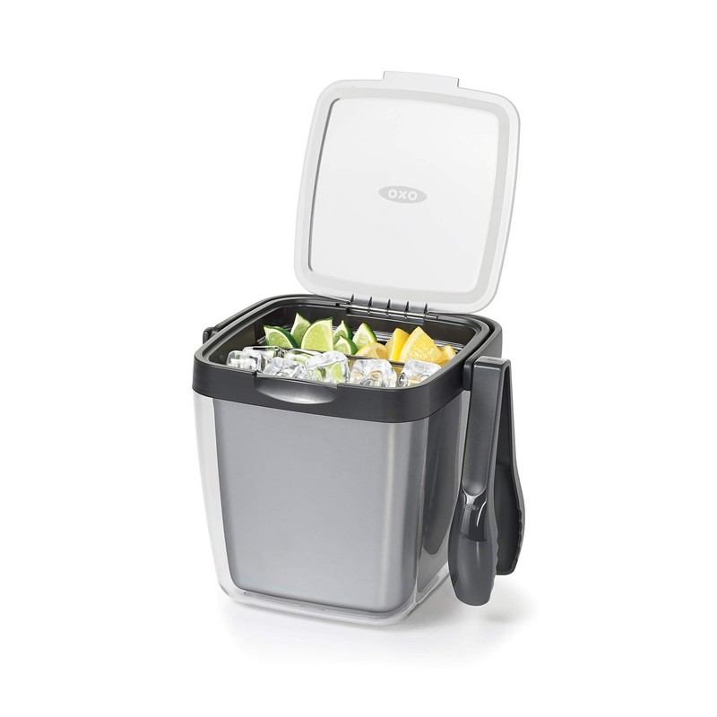 OXO Good Grips Double Wall Ice Bucket with Tongs and