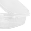 Karat 24oz - 200 ct PET Clamshell Square Deli Containers