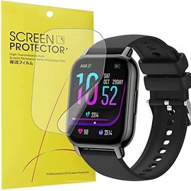 Blueshaweu Compatible for Cuszwee 1.85 inch Smartwatch Screen Protector, [6 Pack] Full Coverage TPU Clear Film Compatible with Cuszwee Smartwatch 1.85" (6 pack)