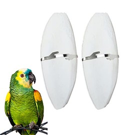 Mivofun 2 Pack Big Cuttlebones for Birds Parakeets Cockatiels African Greys All Parrots Tortoise Snails Animals, 6.3-6.5inch Large Cuttlefish Bones with Holder for Bird Cage