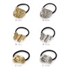 JewelVOX Hair Rubber Hair Pony Antique Style Women's Gold Silver