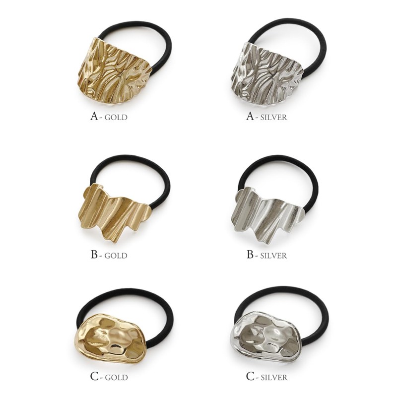 JewelVOX Hair Rubber Hair Pony Antique Style Women's Gold Silver