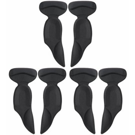 PhoenixSoloe Thick Arch Pad Set Gel Cushion <45 Days Warranty> Footbed Insoles (Black: 3 Pairs)