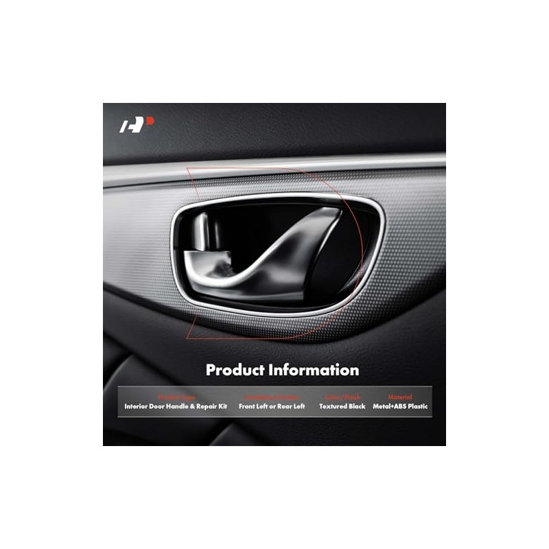 A-Premium Manija Interior de Puerta Delantera o Trasera Izquierdo Conductor