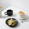 JinGlory Rock Texture Embossed Ceramic Coffee Set Tea Set,Cappuccino Espresso,Novelty