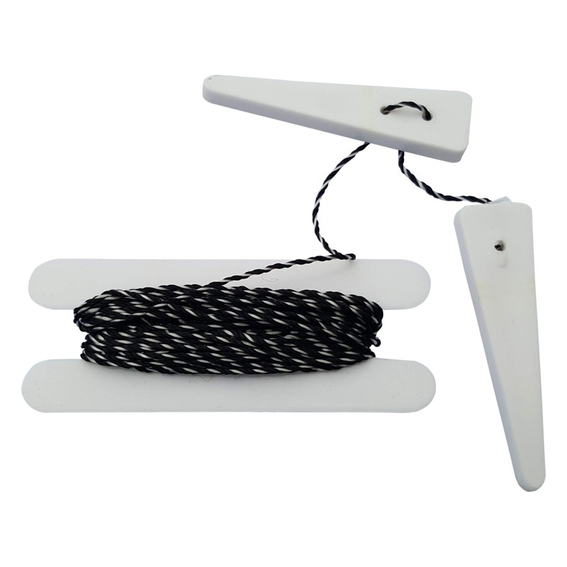Acclaim Plastic Measuring Pegs Peg Measure White/Black Cord 4.5 15'