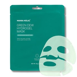 MANIA HOLIC Mascarilla De Hidrogel Green Dew  Mascarilla Vegana Con Hoja De Neem Y Cica Para Todo Tipo De Piel. Mejora La Elasticidad Y La