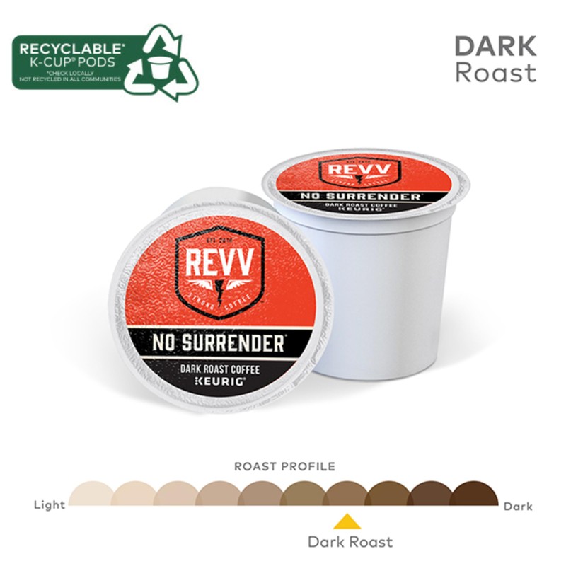 REVV NO SURRENDER Coffee Keurig K-Cup Pods (48 Count) Y