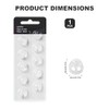 10 Hearing Aid Domes, 8 mm, Compatible with Oticon RIC