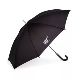 MONTBLANC PARFUMS LARGE BLACK DESIGNER UMBRELLA 38" LONG - NEW MONT BLANC MEN