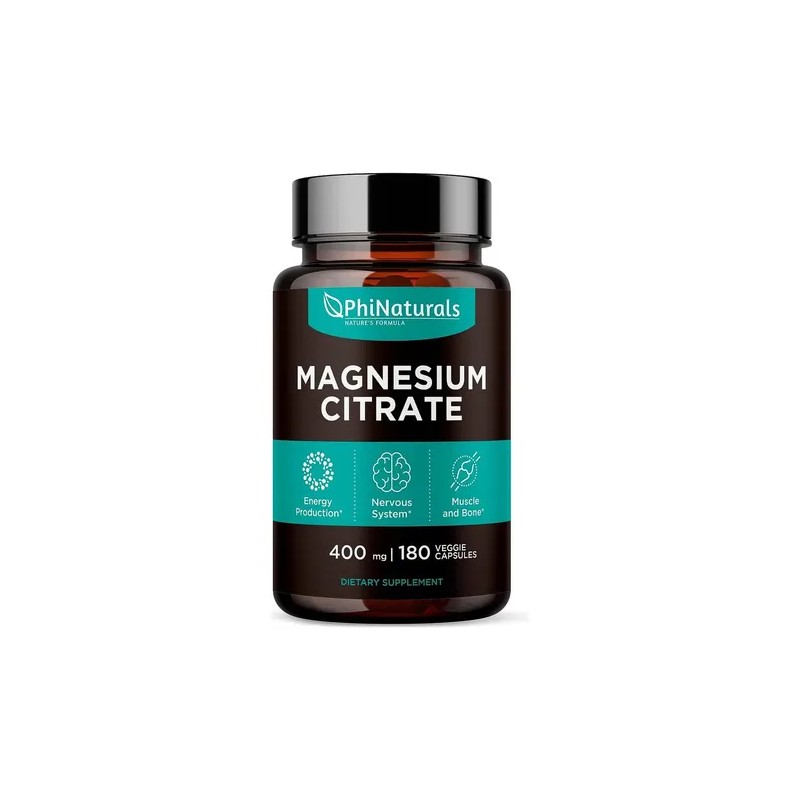 Citrato De Magnesio 400mg X 180 Capsulas