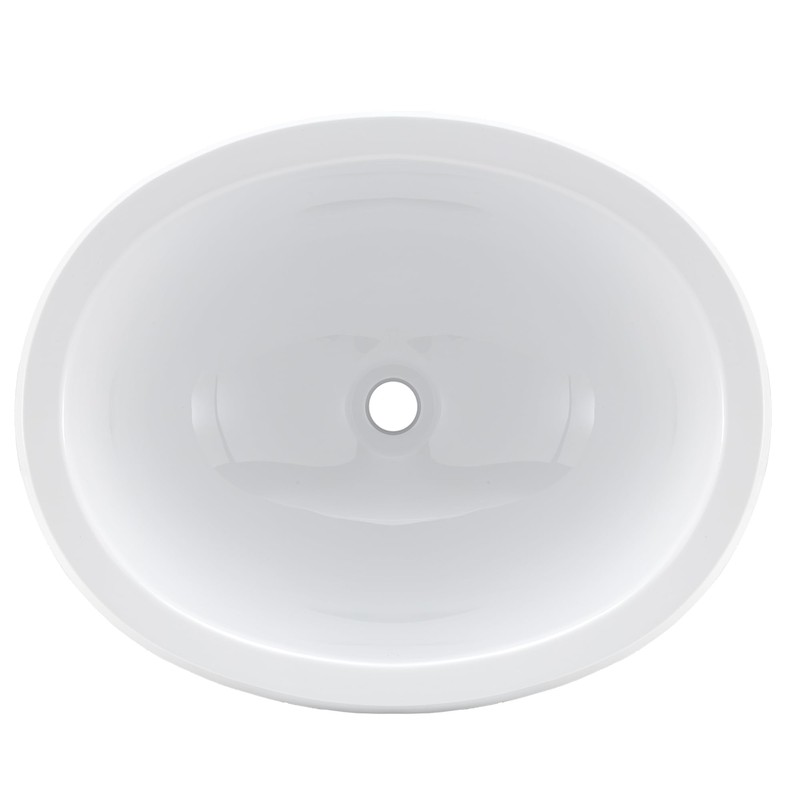 Tough Grade Single Bowl Sink | Bathroom Sink | White