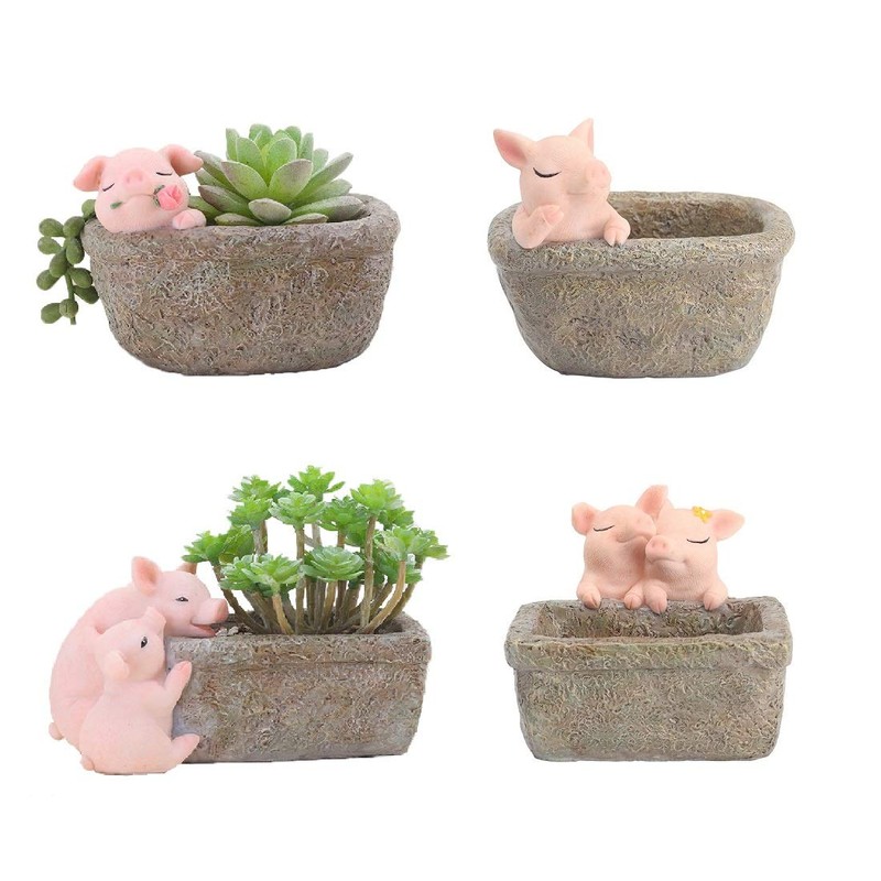 Youfui Home Decor Pot, Succulent Planter Flowerpot Decor for Home