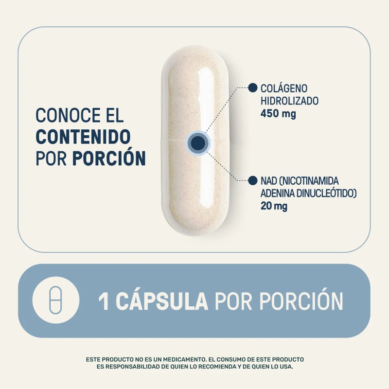Nad Colgeno Hidrolizado Life 360 60 Cpsulas Nad Cpsulas Sin
