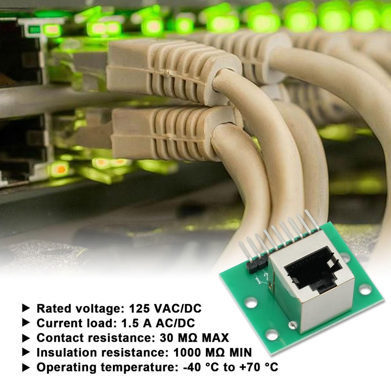 AYWHP RJ45 Connector Breakout Board 8 Pin Headers Network Port