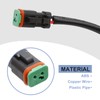 VIKKSAER Deutsch DT DTP 2 pin Male Socket Adapter for