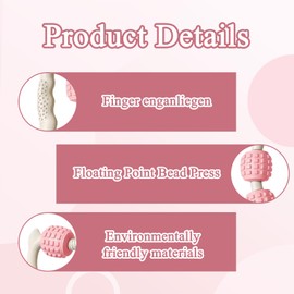 Leg Massager with Handle Massager Legs Massage Legs Leg Slimming Leg Contour Pro Comes with 1 Figure 8 Puller Suitable for Leg Foot and Arm Massage (White Pink)