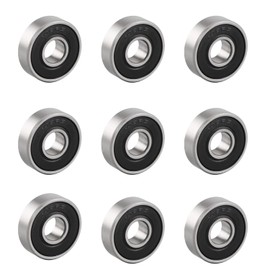 608 2RS Ball Bearings - 20 Pcs Double Rubber Sealed Miniature Deep Groove Ball Bearings,608rs Skateboard Bearing,8x22x7mm