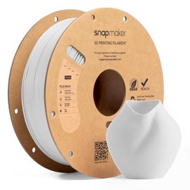 Snapmaker Matte PLA Filament 1.75mm, 3D Printer PLA Filament, Dimensional Accuracy +/- 0.02 mm, 300mm/s High Speed Printing Clog-Free Filament for Most FDM Printers, 2.2lbs Ivory White