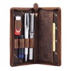 Greenburry Vintage Pencil Case Made of High-Quality Cowhide Leather in