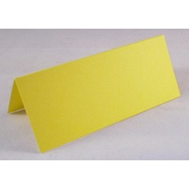 100 x Yellow Blank Wedding Table Name Place Cards