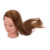 Hair Mannequin Head Hairdressing Styling Training Braiding Practice Doll Head