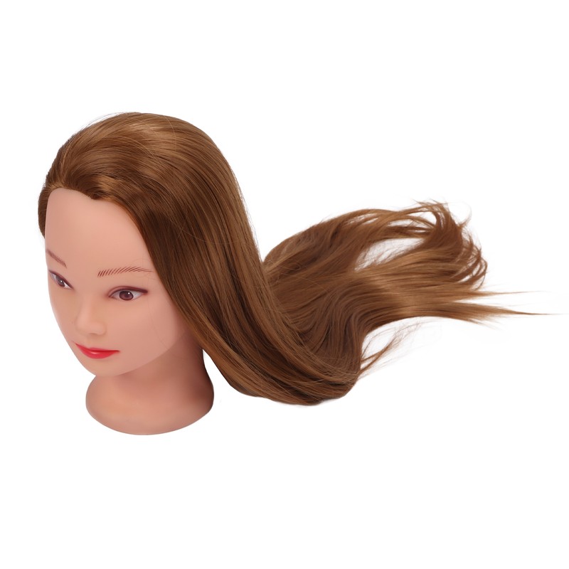 Hair Mannequin Head Hairdressing Styling Training Braiding Practice Doll Head