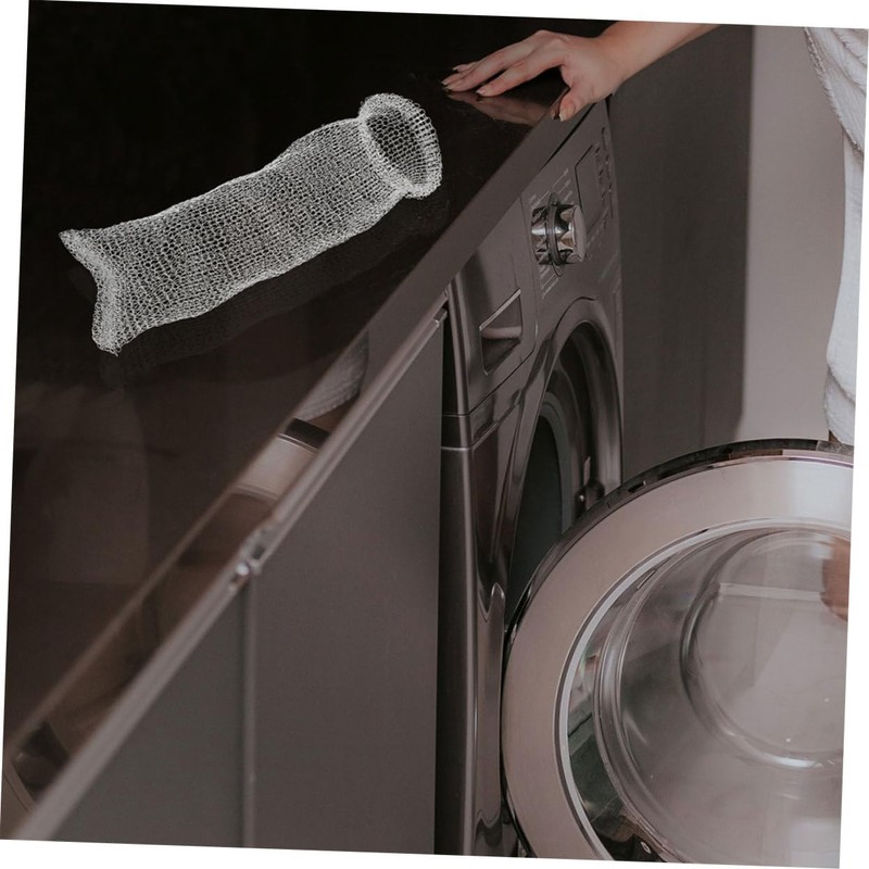 Operitacx 50pcs Lint Filters for Washing Machine Hose Stainless Steel