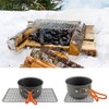Outdoor Camping Multifunction Stainless Steel Barbecue Wire Mesh BBQ Grill