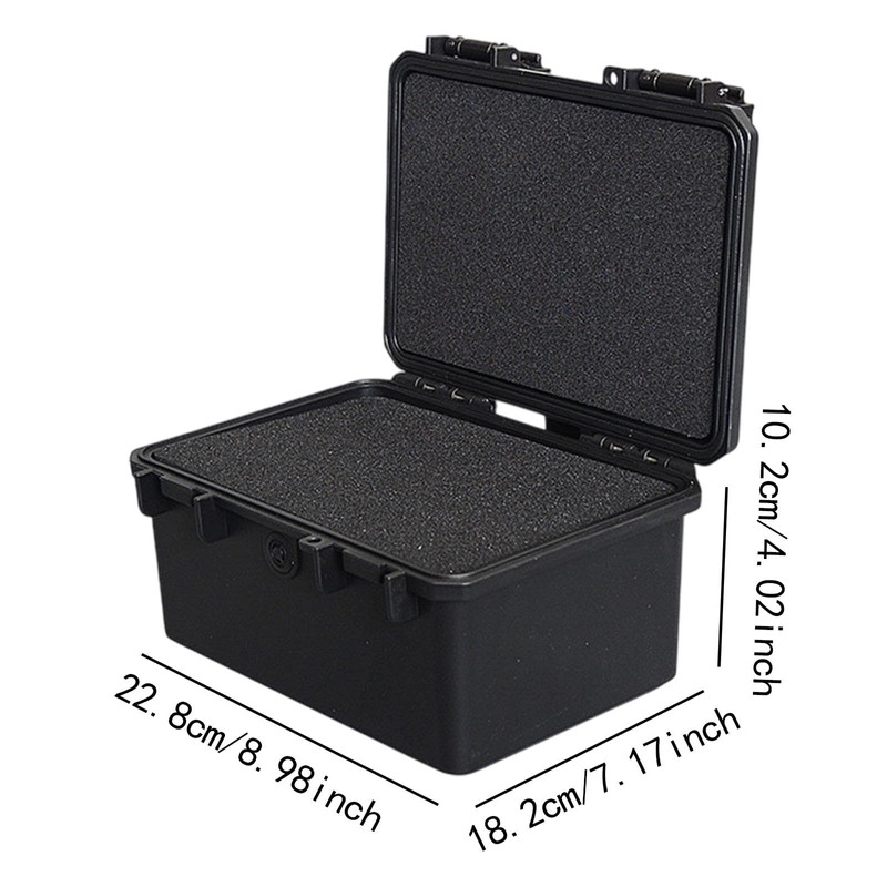 Milageto Instrument Tools Box,Hardware Organizer,Anti Shock,Lightweight,Protector with Sponge Insert,Hard Storage