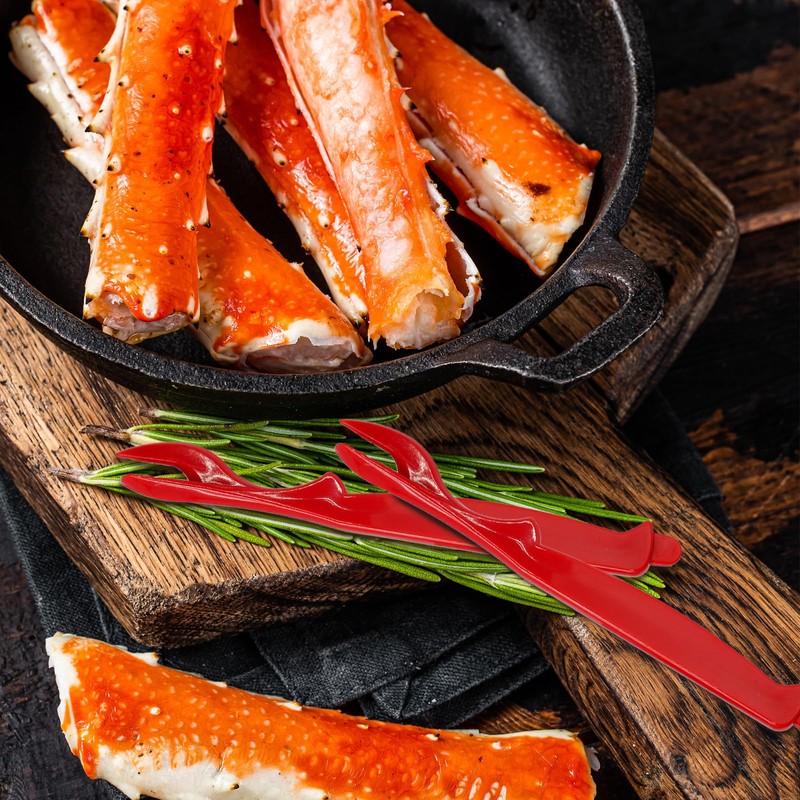 Opfiue 6PCS Crab Legs Crackers,Easy Opener Picks Tools Reliable Crackers