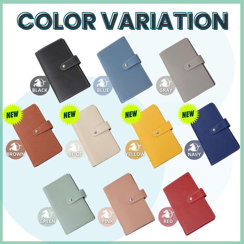 VOLAN Leather Card Case Large Capacity 96 Cards Storage Credit
