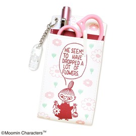 [St.Lady's] Moomin Chest Pocket Pencil Case, Little My FLOWER Ruby Red ST-CNM0008 Red