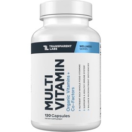 Transparent Labs Daily Multivitamin for Women - Whole-Food-Based Multivitamin for Men, Vegan, Clean, Organic Vitamin Supplement w Vitamins, Lutein, Bi