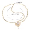 Brishow Crystal Head Chain Jewelry Gold Rhinestone Headpiece Boho Bridal