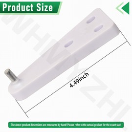 302985 303001 Mini Compact Freezer Top Hinge Compatible with Kenmore, Maytag, Frigidaire Sanyo, Weight capacity 35 lbs. Right or left side Fitment - White