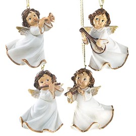 Logbuch-Verlag 4 Angels for Hanging Christmas Tree Decoration 7.5 cm