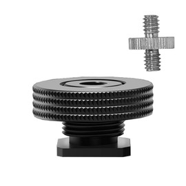 Atmoshue 1/4 Inch Female Thread to Hot Shoe Adapter, Atmoshue Hot Shoe Mount Adapter for Magic Arm, Video Light, Monitor