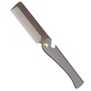 Stainless Steel Folding Comb, Pocket Comb for Men and Women,