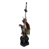 Red King's Knight Armored Dragon With Gothic Skull Sword Letter