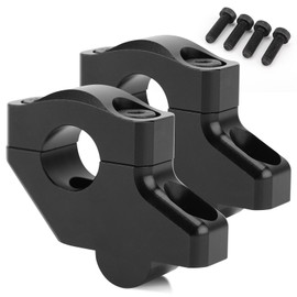 1 1/8" Handlebar Bar Risers Motorcycle Bar Clamps 28mm Bar for Motorbike Pit Dirt Bikes Black Riser Height 30mm (1.18 "), 20mm (0.79") Backward or Forward,CNC Billet Aluminum
