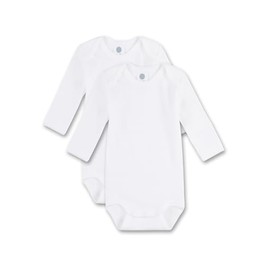 Sanetta Body Langarm (Doppelpack) | Hochwertiger und nachhaltiger Body für Babys aus Bio-Baumwolle. Inhalt: 2er Set Baby Body 086