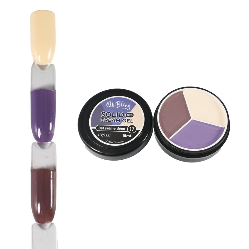 Oh Bling Solid Gel Cream Trio 15mL #17