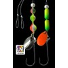 Jenzi DEGA Follower Leader for Butt Spoons, Various Designs, 35 cm or 70 cm Length, Hook Size 1 or 2, Diameter 0.35 mm or 0.40 mm (J)