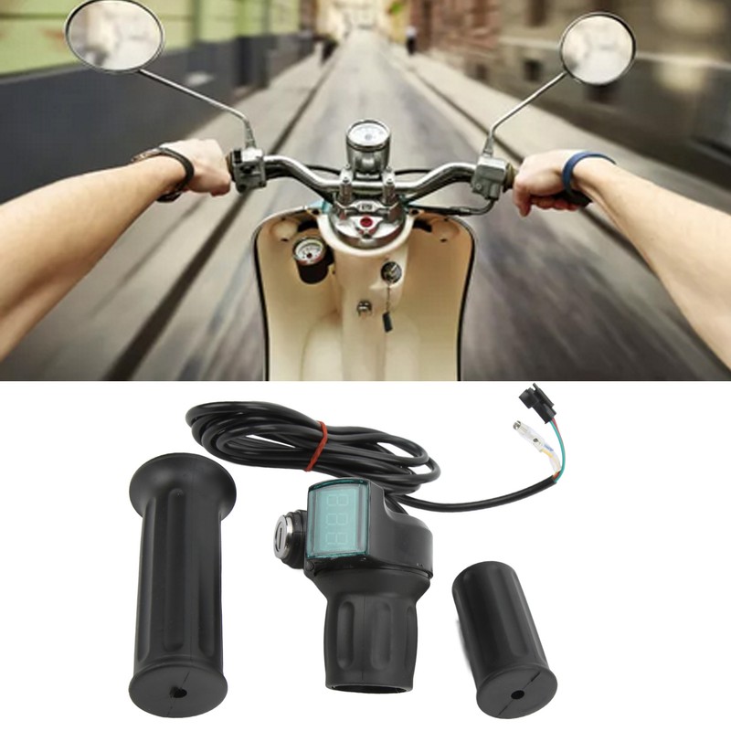 Electric Bike Twist Throttle Grip Set Universal Speed Governer with